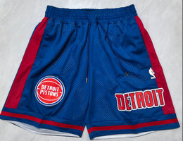 Detroit Pistons Blue NBA Shorts