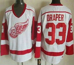 Detroit Red Wings #33 Kris Draper White CCM Throwback Stitched NHL Jersey
