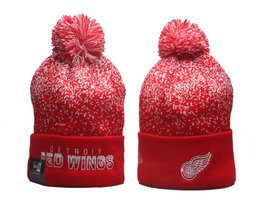 Detroit Red Wings NHL Knit Beanie Hats YP 1