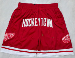 Detroit Red Wings Red NHL Shorts