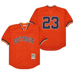 Detroit Tigers #23 Kirk Gibson Orange Throwback Stitched MLB Jersey