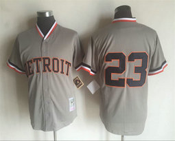 Detroit Tigers #23 Willie Horton Grey 1969 Throwback Authentic Stitched MLB Jersey