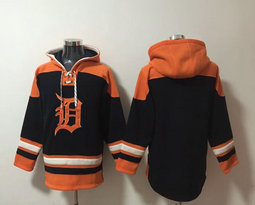 Detroit Tigers Blank Black MLB Stitched Hoodies