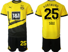 Dortmund 2023-24 #25 SULE Home Soccer Club Jersey