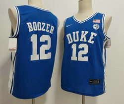 Duke Blue Devils #12 Cameron Boozer Blue College Basketball Jersey
