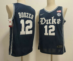 Duke Blue Devils #12 Cameron Boozer Navy Blood Battle Edition College Basketball Jersey