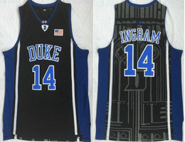 Duke Blue Devils #14 Brandon Ingram Black College Basketball Jersey