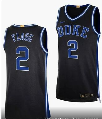 Duke Blue Devils #2 Cooper Flagg Black College Basketball Jersey