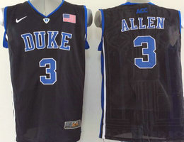 Duke Blue Devils #3 Grayson Allen Black College Basketball Jersey