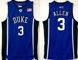 Duke Blue Devils #3 Grayson Allen Blue College Basketball Jersey