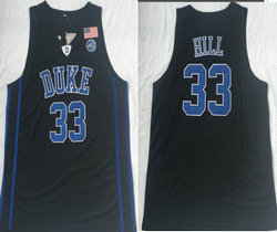 Duke Blue Devils #33 Grant Hill Black College Basketball Jersey