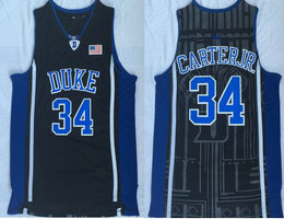 Duke Blue Devils #34 Wendell Carter Jr. Black College Basketball Jersey