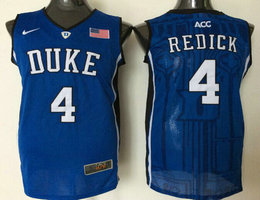 Duke Blue Devils #4 JJ Redick Blue College Basketball Jersey
