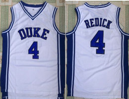 Duke Blue Devils #4 JJ Redick White College Basketball Jersey