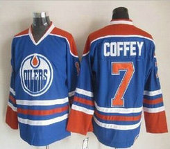 Edmonton Oilers #7 Paul Coffey Royal Blue Throwback CCM Authentic Stitched NHL Jersey