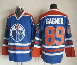 Edmonton Oilers #89 Sam Gagner Royal Blue Throwback CCM Authentic Stitched NHL Jersey