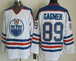 Edmonton Oilers #89 Sam Gagner White Throwback CCM Authentic Stitched NHL Jersey