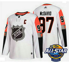 Edmonton Oilers #97 Connor McDavid White 2018 NHL All-Star Stitched Ice Hockey Jersey