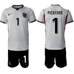 England #1 Pickford White home 2026 World Cup Soccer jersey