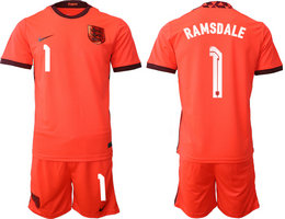 England #1 RAMSDALE Away 2022 World Cup National Soccer Jersey