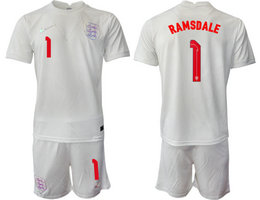 England #1 RAMSDALE Home 2022 World Cup National Soccer Jersey