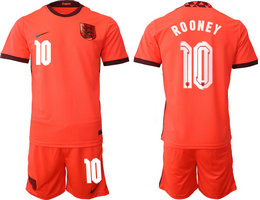 England #10 ROONEY Away 2022 World Cup National Soccer Jersey