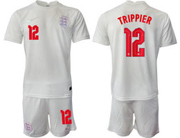England #12 TRIPPIER Home 2022 World Cup National Soccer Jersey