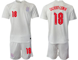 England #18 CALVERT-LEWIN Home 2022 World Cup National Soccer Jersey