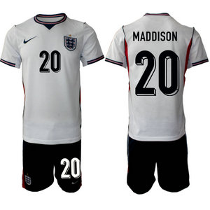 England #20 Maddison White home 2026 World Cup Soccer jersey