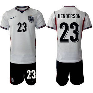 England #23 Henderson White home 2026 World Cup Soccer jersey