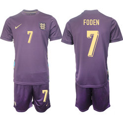 England 2024-25 #7 FODEN Away Soccer Jersey