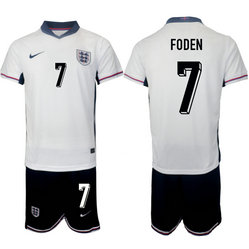 England 2024-25 #7 FODEN home Soccer Jersey