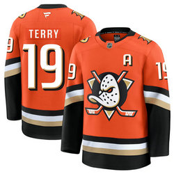 Fanatics Anaheim Ducks #19 Troy Terry Orange Authentic Stitched NHL Jersey