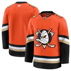 Fanatics Anaheim Ducks Blank Orange Authentic Stitched NHL Jersey