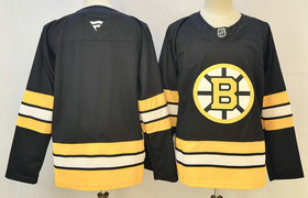 Fanatics Boston Bruins Blank Black 2026 Authentic Stitched NHL Jersey