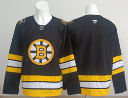 Fanatics Boston Bruins Blank Black Stitched Hockey Jersey