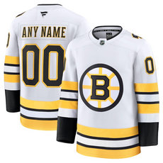 Fanatics Boston Bruins Custom White Authentic Stitched NHL Jersey