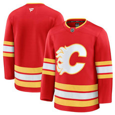 Fanatics Calgary Flames Custom Red Authentic Stitched NHL Jersey