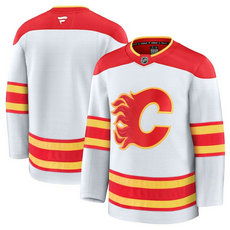 Fanatics Calgary Flames Custom White Authentic Stitched NHL Jersey