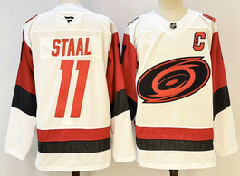 Fanatics Carolina Hurricanes #11 Jordan Staal White Authentic Stitched NHL Jersey