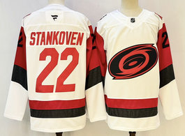 Fanatics Carolina Hurricanes #20 Sebastian Aho White Authentic Stitched NHL Jerseys