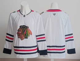 Fanatics Chicago Blackhawks Blank White Authentic Stitched NHL Jersey