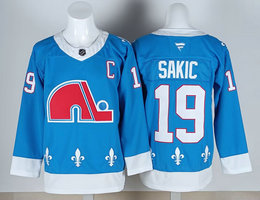 Fanatics Colorado Avalanche #19 Joe Sakic Blue Authentic stitched NHL jersey