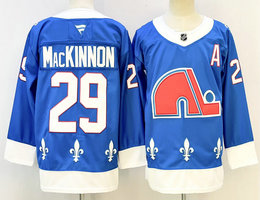 Fanatics Colorado Avalanche #29 Nathan MacKinnon Blue Authentic stitched NHL jersey