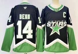Fanatics Dallas Stars #14 Jamie Benn Black Third Authentic Stitched NHL jersey