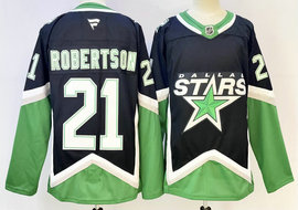 Fanatics Dallas Stars #21 Jason Robertson Black Third Authentic Stitched NHL jersey