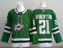 Fanatics Dallas Stars #21 Jason Robertson Green Authentic Stitched NHL jersey
