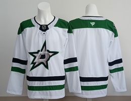 Fanatics Dallas Stars Blank White Authentic Stitched NHL jersey