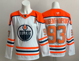 Fanatics Edmonton Oilers #93 Ryan Nugent-Hopkins 2025 Reverse Retro Authentic Stitched NHL Jersey