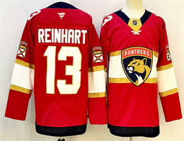 Fanatics Florida Panthers #13 Sam Reinhart Red Authentic Stitched NHL jersey
